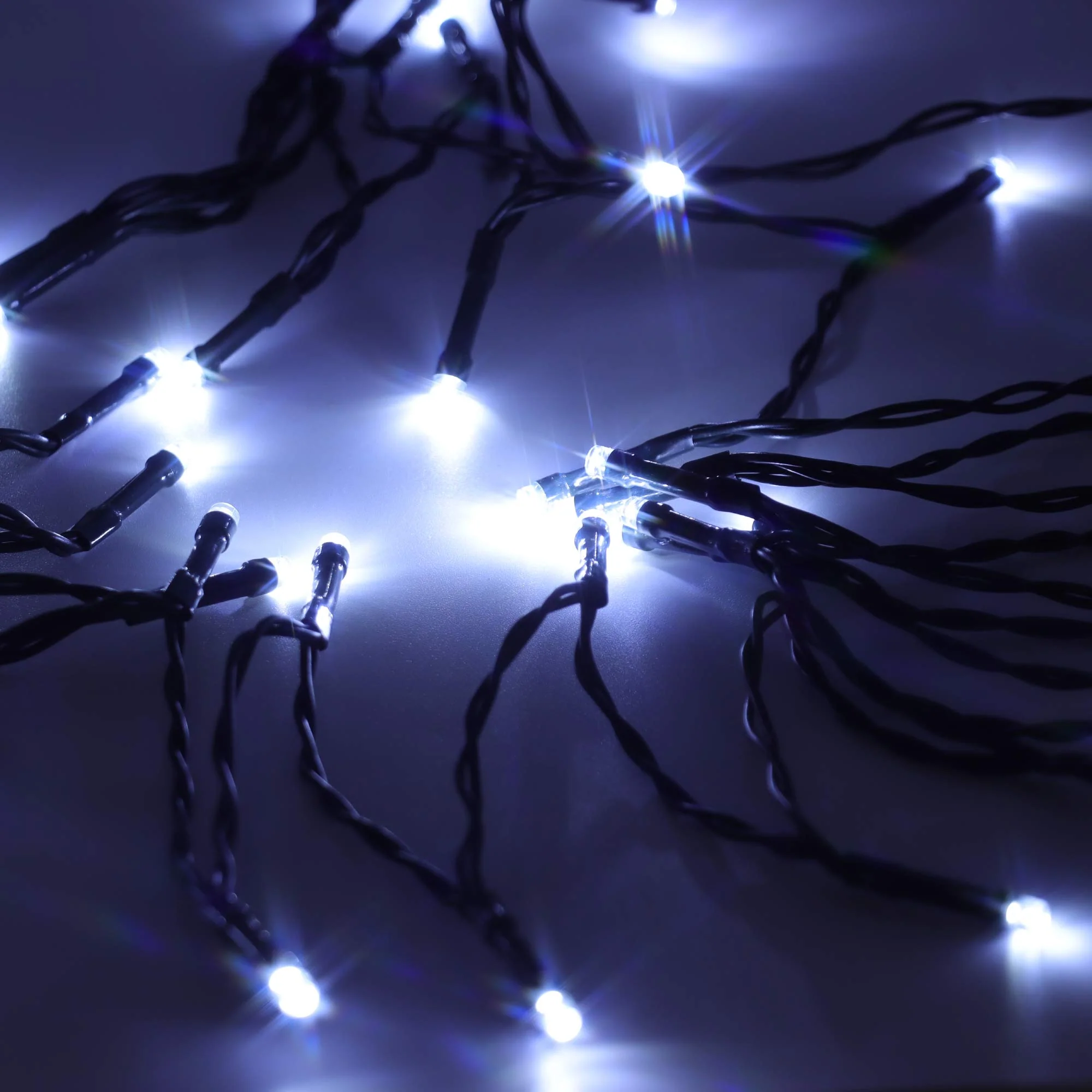 Christmas Sparkle Indoor and Outdoor Chaser Lights x 100  White LEDs - Mains Operated - Image 2