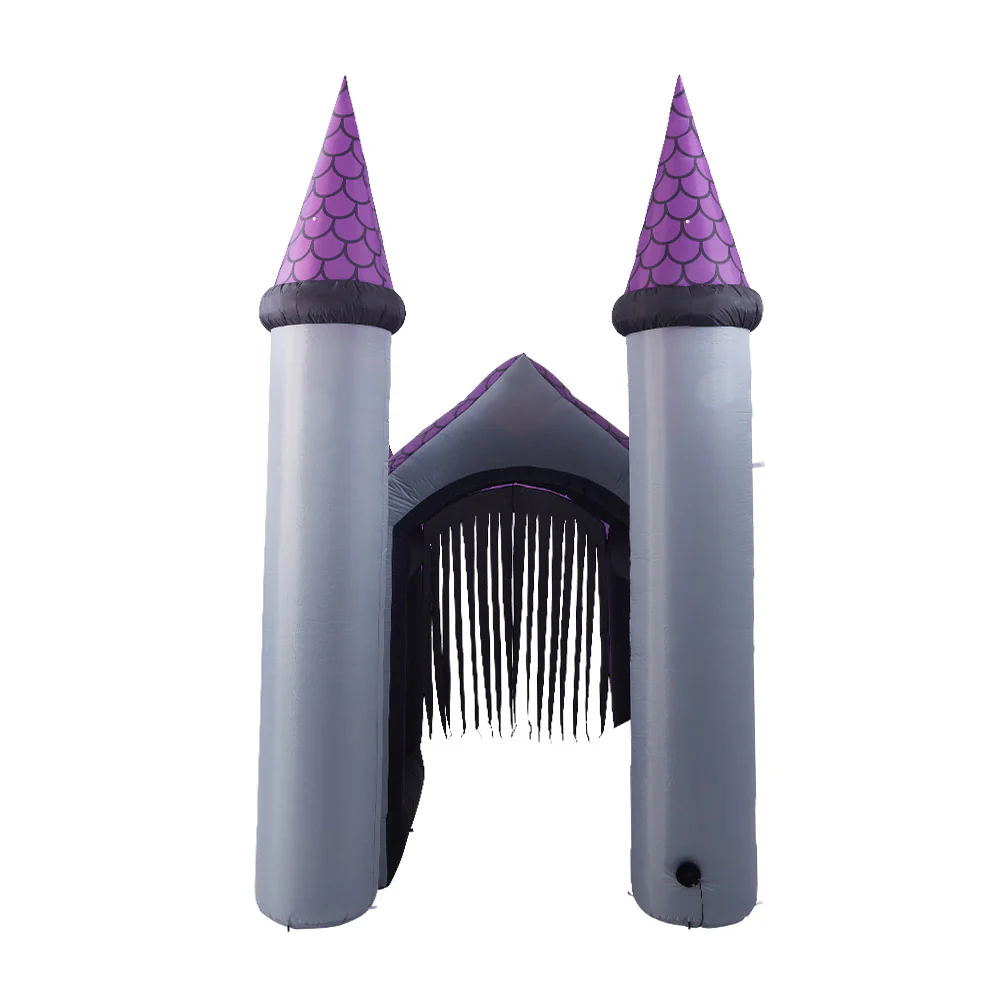 11ft Halloween Haunted House Castle Inflatable With Build-In LED - Image 7