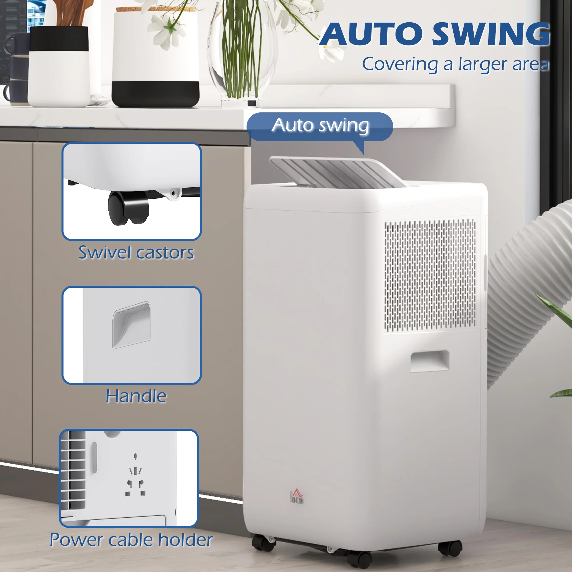 12000 BTU Quiet Mobile Air Conditioner For 28m, With 24H Timer On/off - Image 7