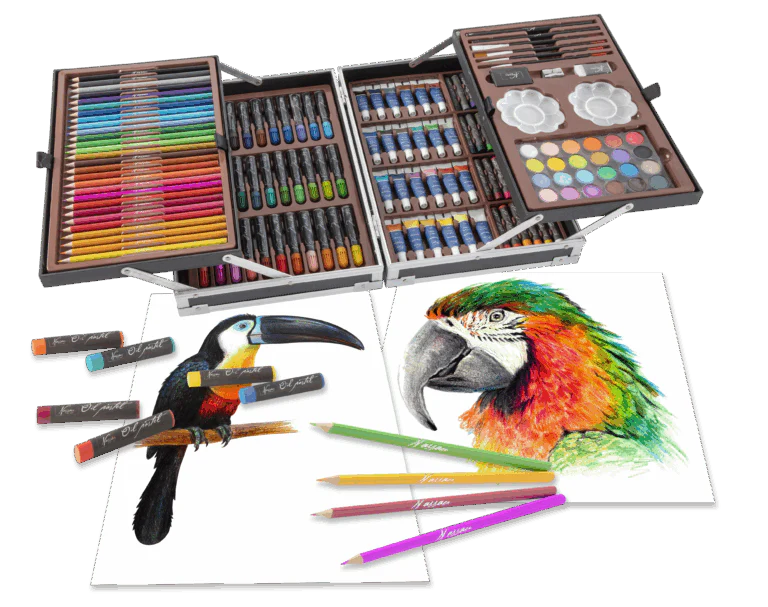 145 Piece Art Set in Metal Box - Image 6