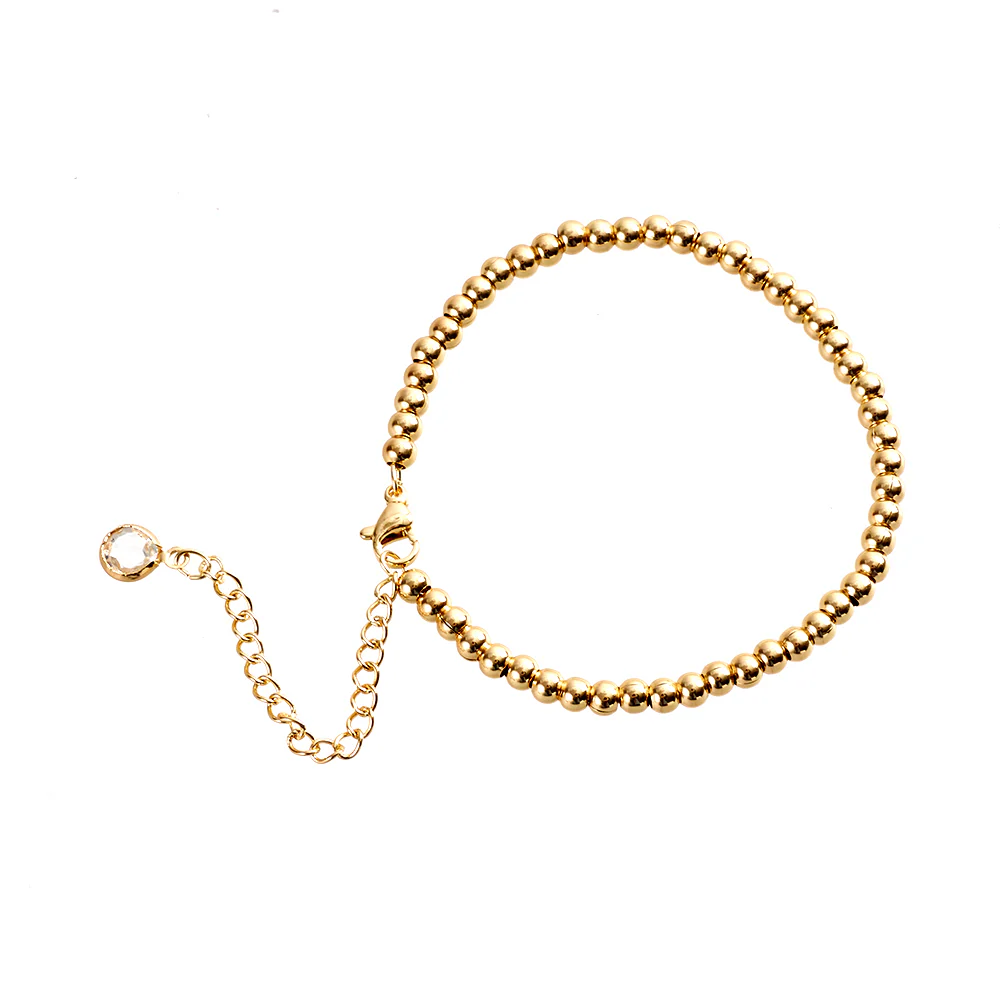 14K Gold Plated Chain Bracelets set - Image 7