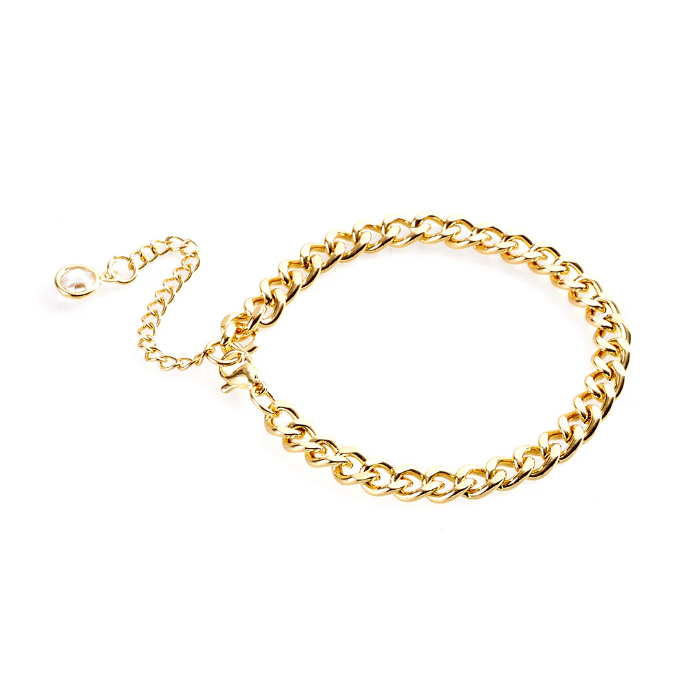 14K Gold Plated Chain Bracelets set - Image 5
