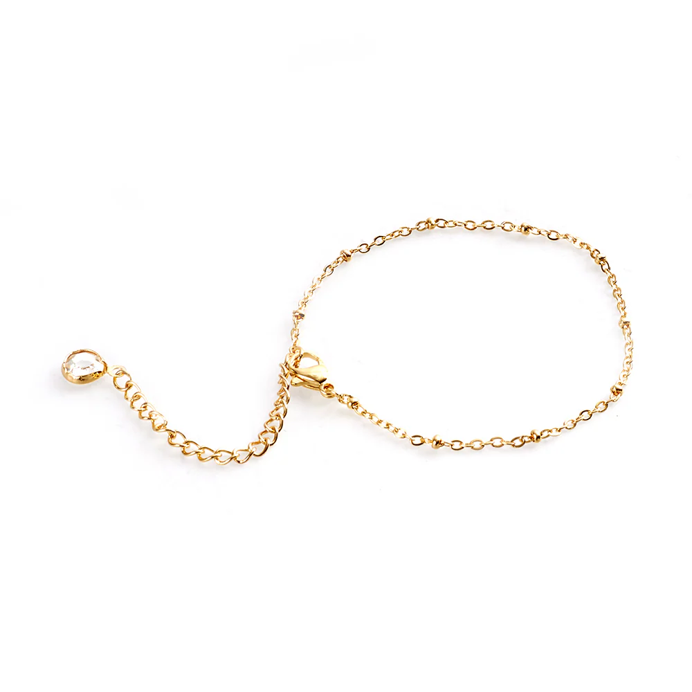 14K Gold Plated Chain Bracelets set - Image 6