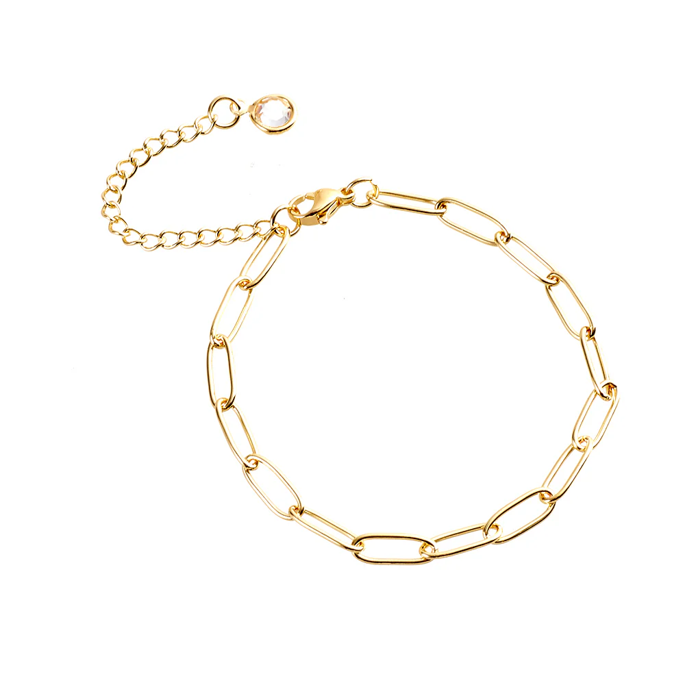 14K Gold Plated Chain Bracelets set - Image 7