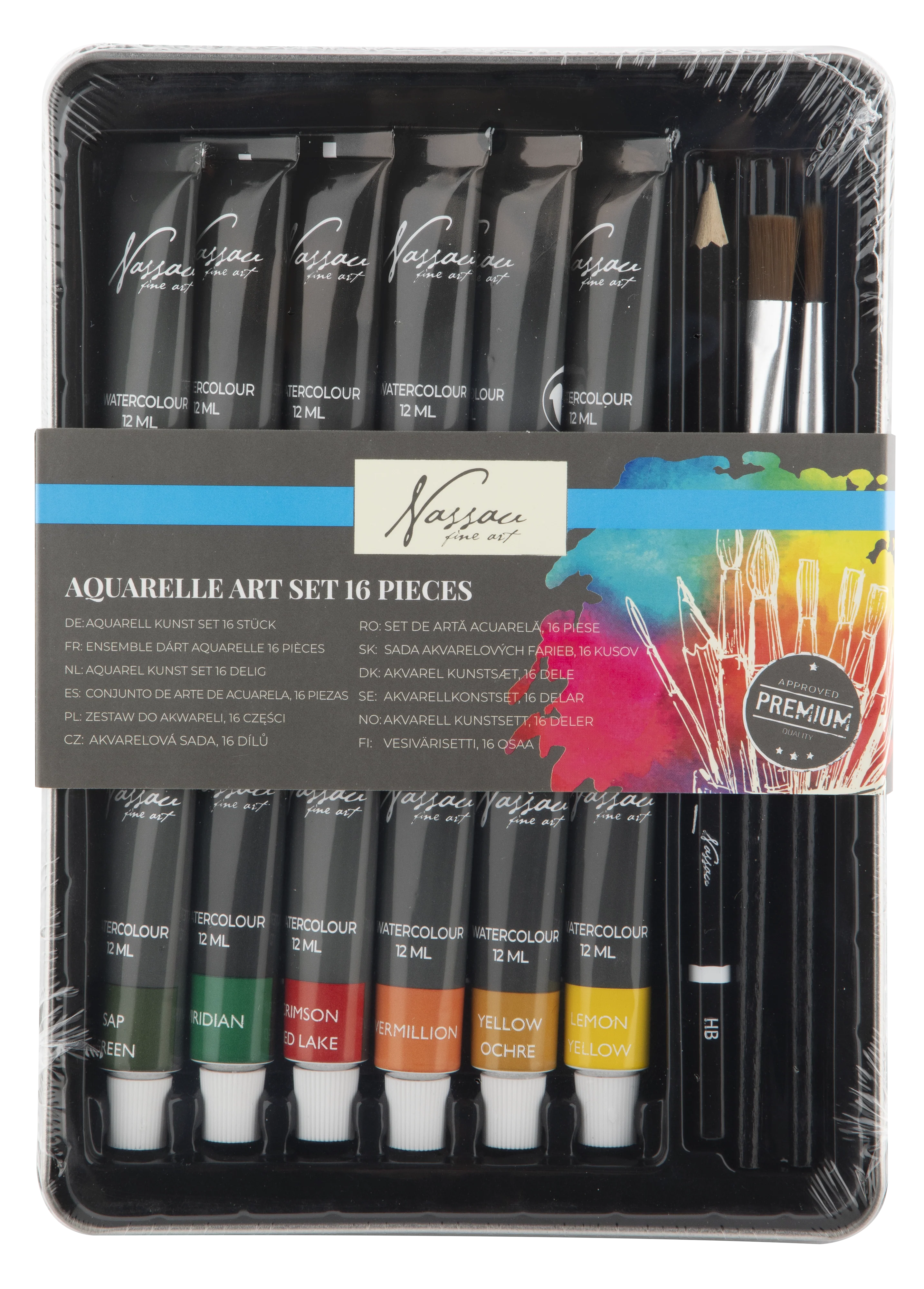 16 Piece Watercolour Art Set - Image 9