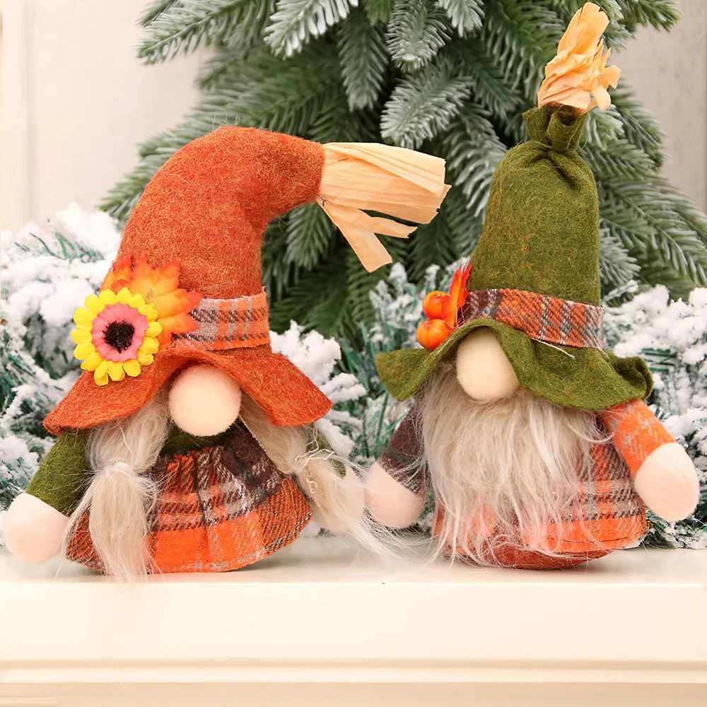 2 Pack Autumnal Gonks Holiday Home Decoration