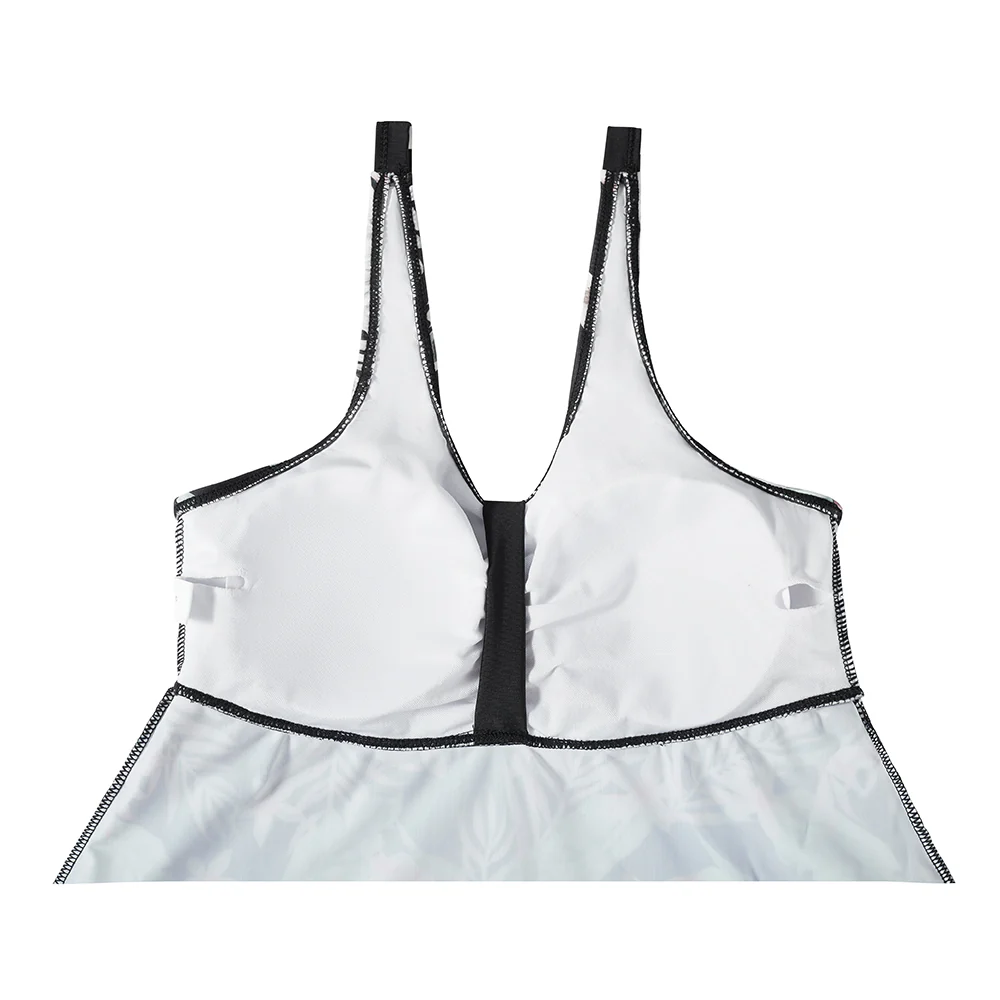2 Piece Tankini Swimsuit With Double Shoulder Straps - Image 7