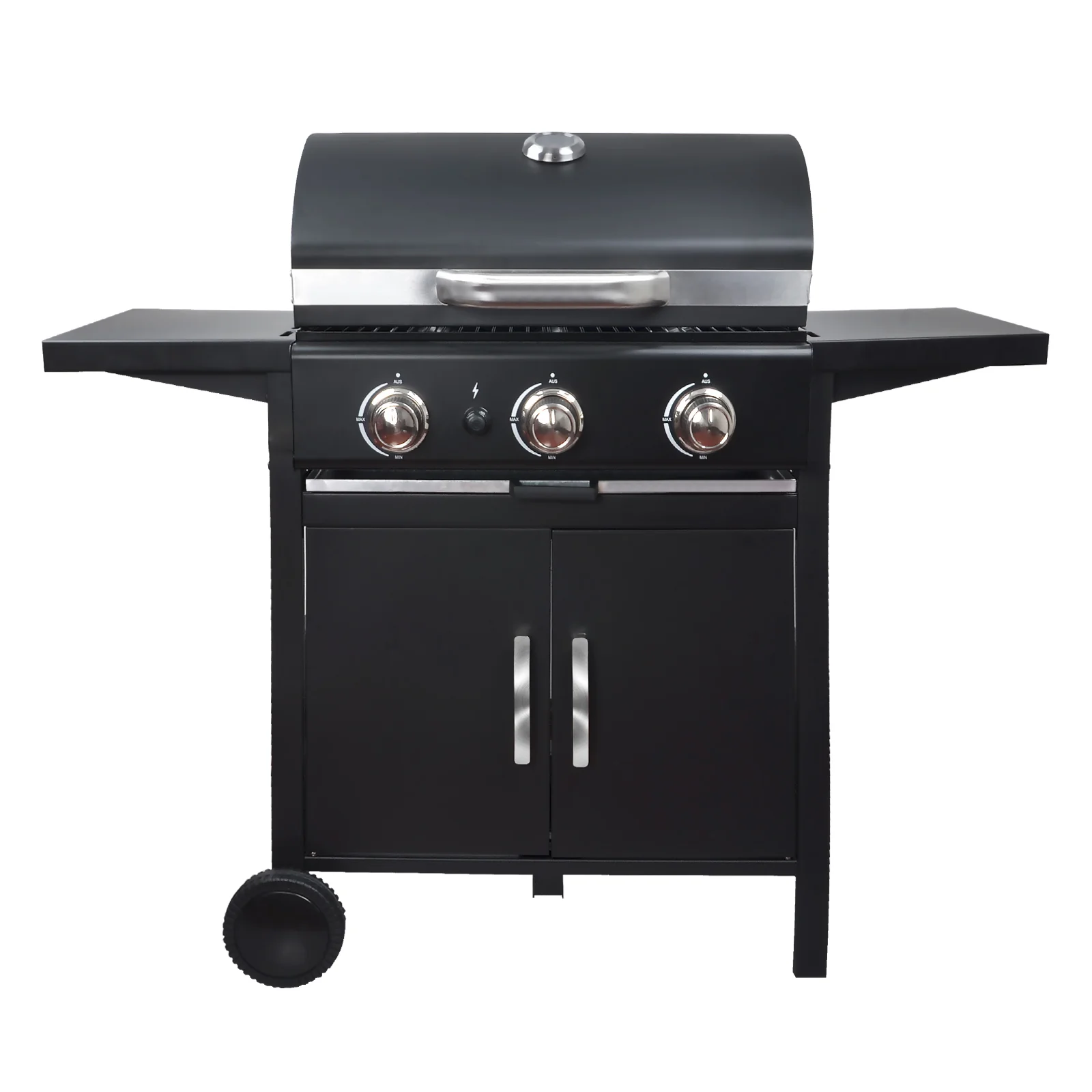 3 Burner Gas BBQ Grill with Cabinet - Image 3