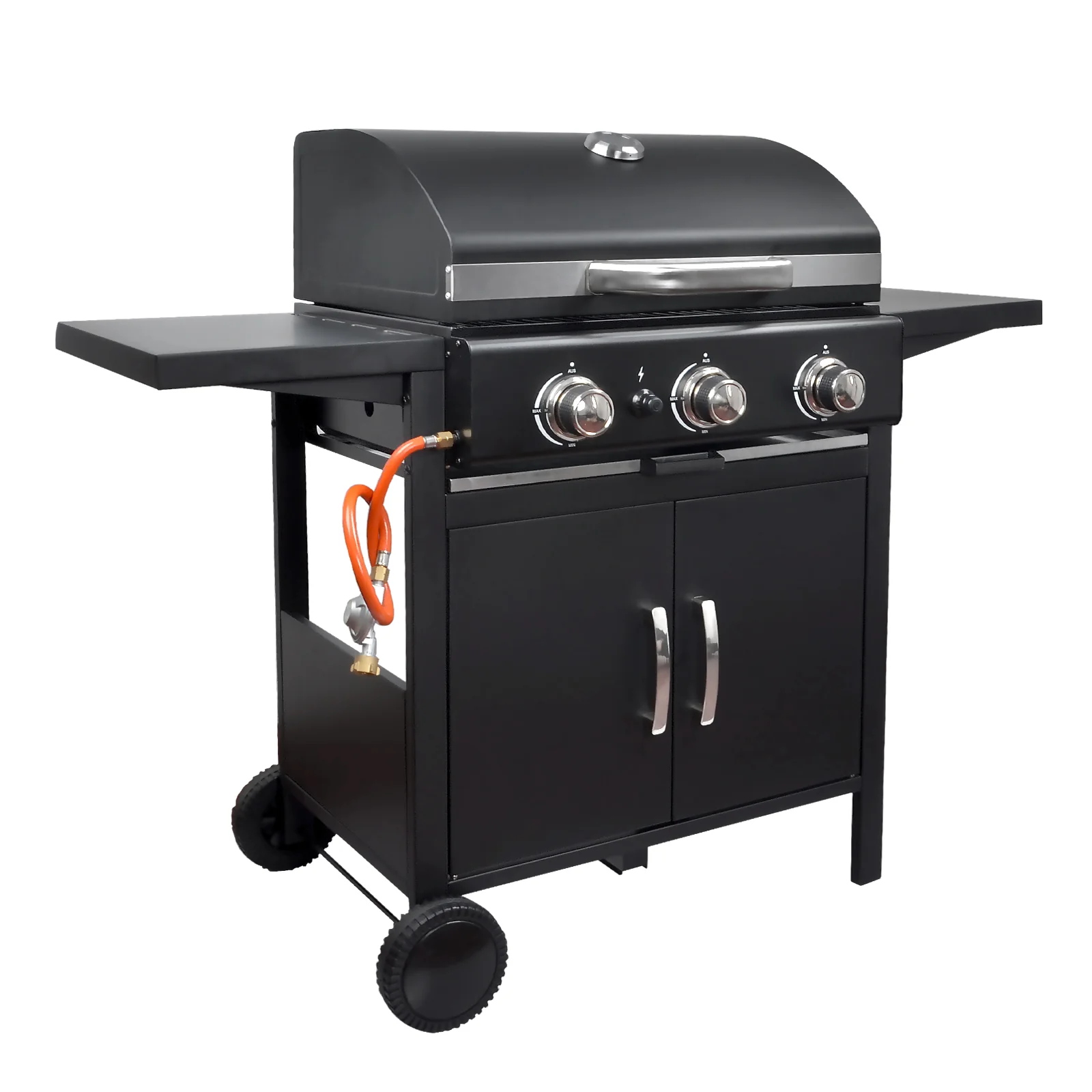 3 Burner Gas BBQ Grill with Cabinet - Image 4
