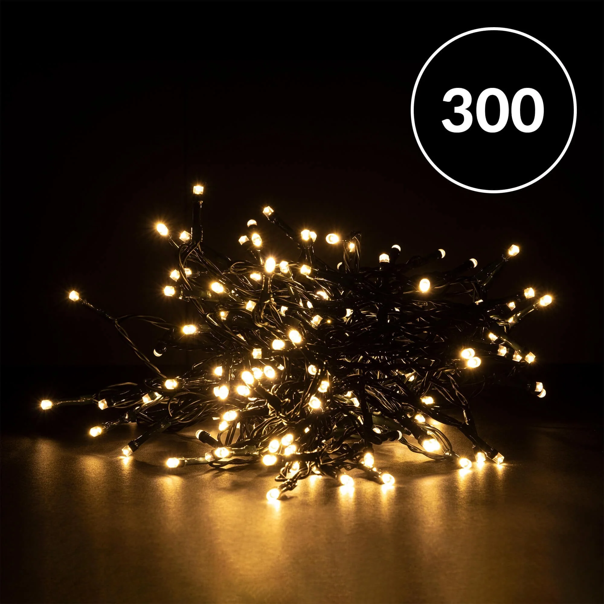 Christmas Sparkle Indoor and Outdoor Chaser Lights x 300 Warm White LEDs - Mains Operated - Image 2
