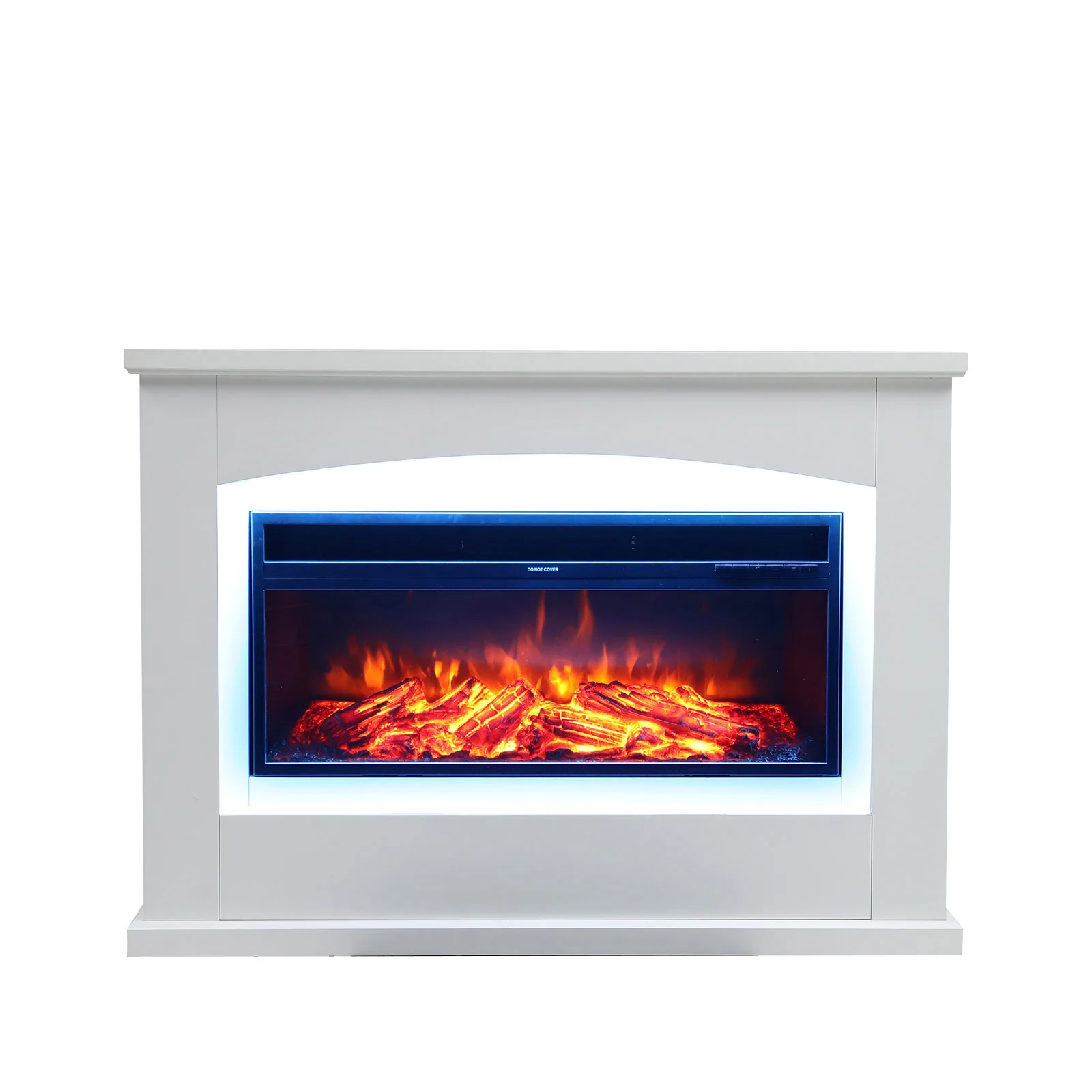 34inch Electric Fireplace With White Wooden Mantel - Image 6