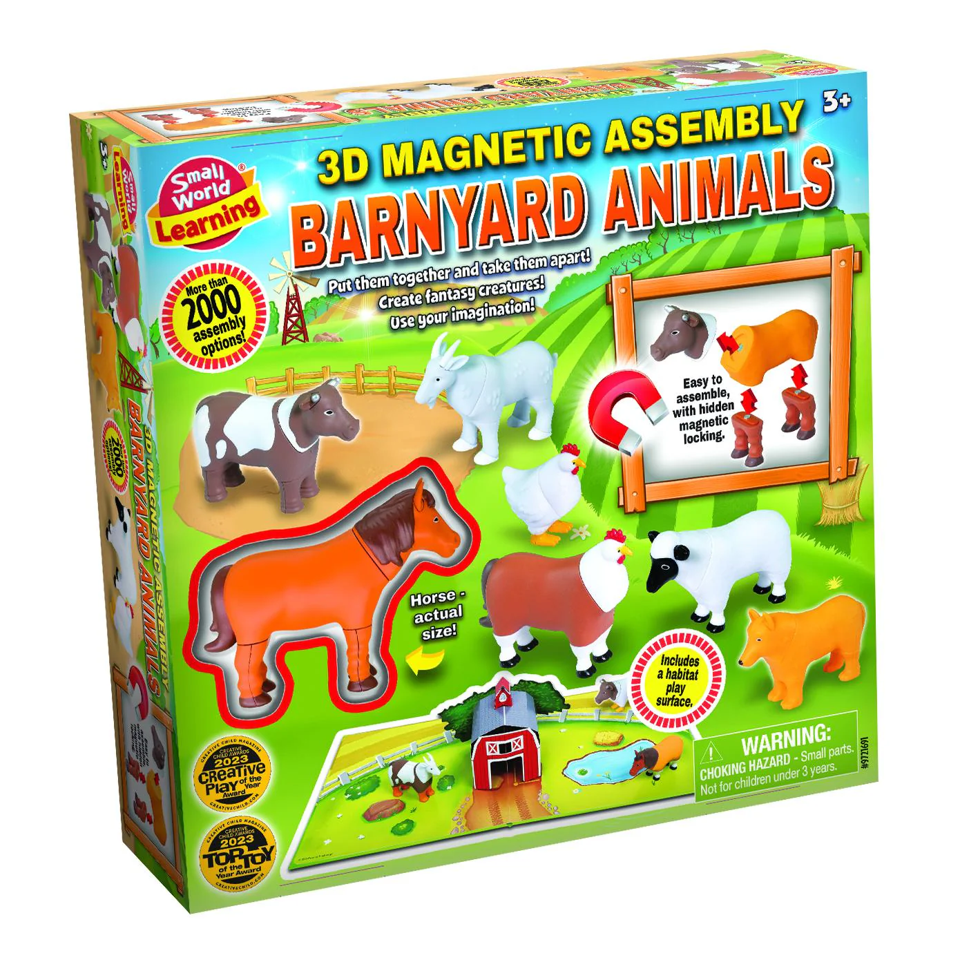 3D Magnetic Assembly Barnyard Animals