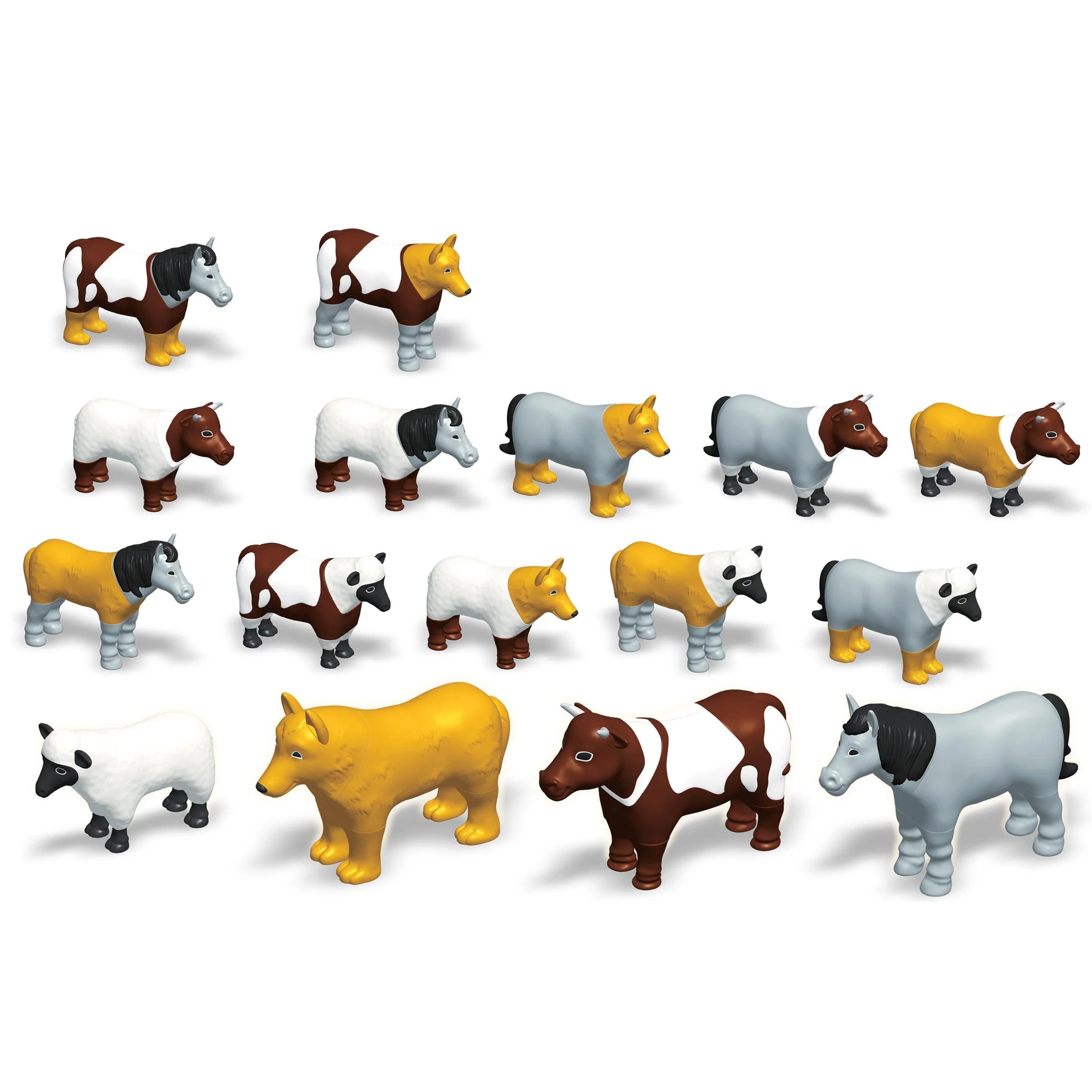 3D Magnetic Assembly Jumbo Barnyard Animals - Image 2