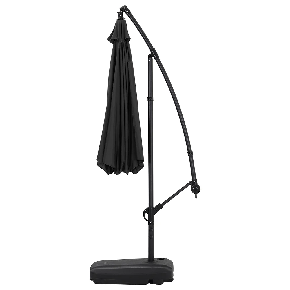 3M Large Banana Cantilever Patio Parasol For Outdoor Sunshade And Rain With Fillable Base On Wheels - Image 6