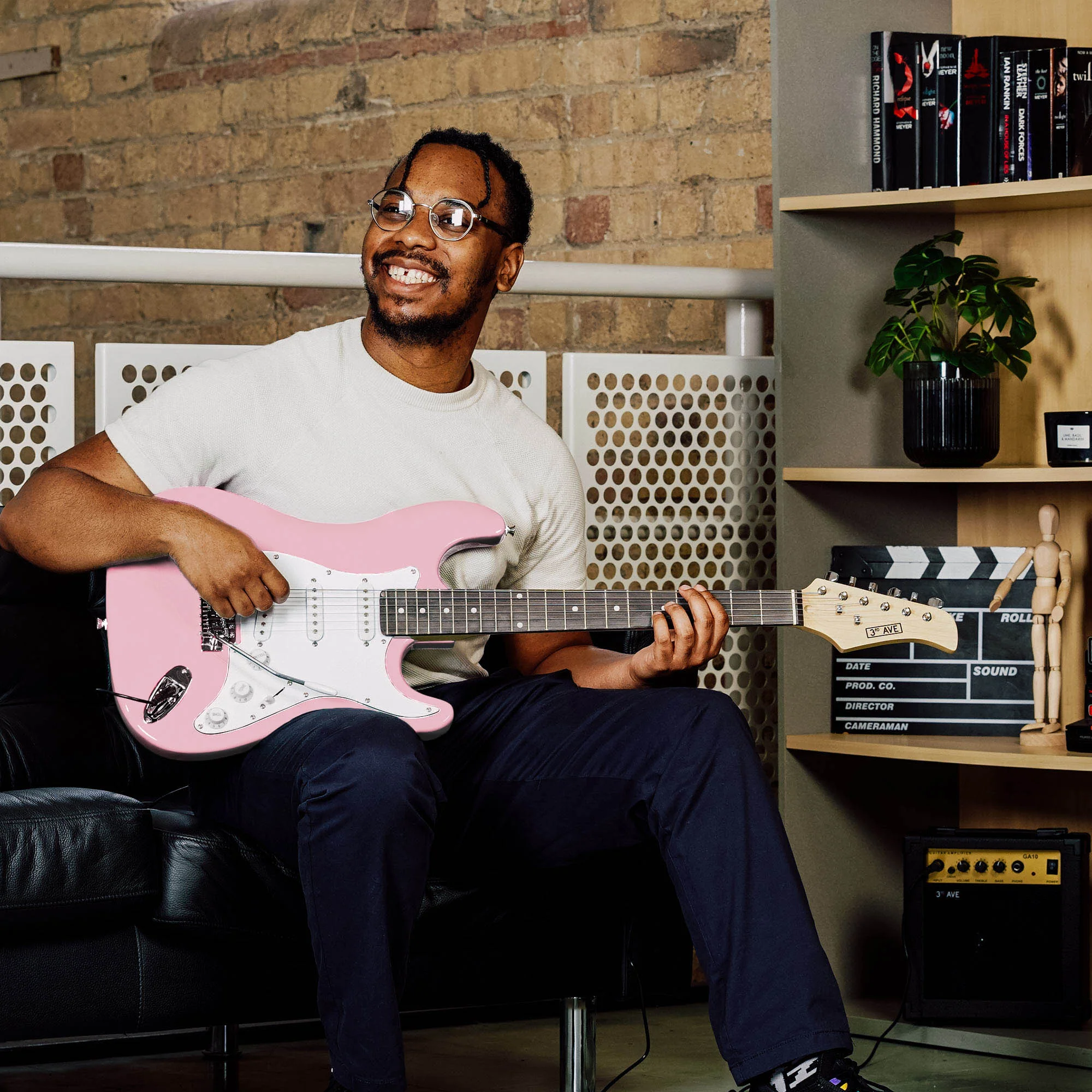 3rd Avenue Electric Guitar Pack - Pastel Pink - Image 5