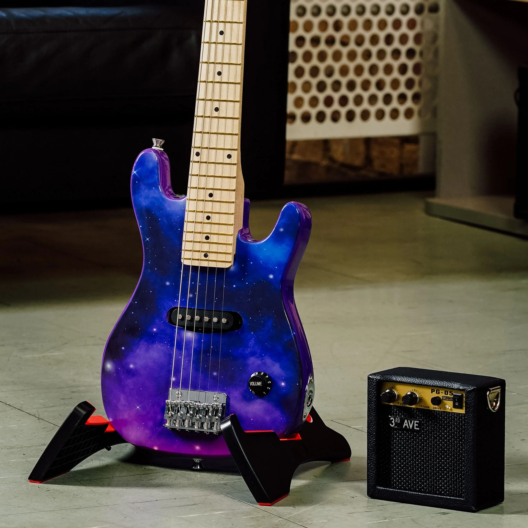 3rd Avenue Junior Electric Guitar Pack - Purple Galaxy - Image 6