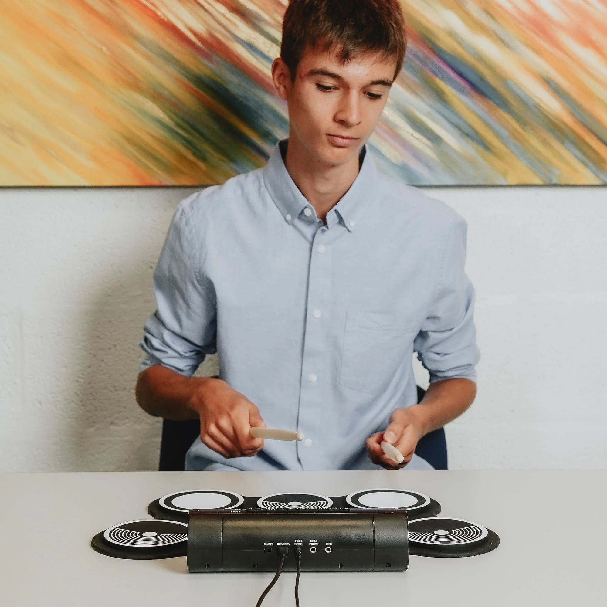 3rd Avenue Roll Up Electronic Drum Kit - Image 5