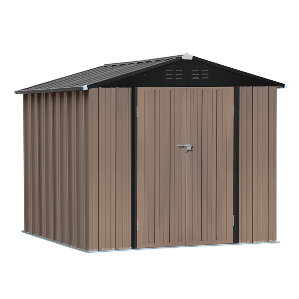 4*6FT / 6*8FT Metal Garden Storage Shed with Lockable Door