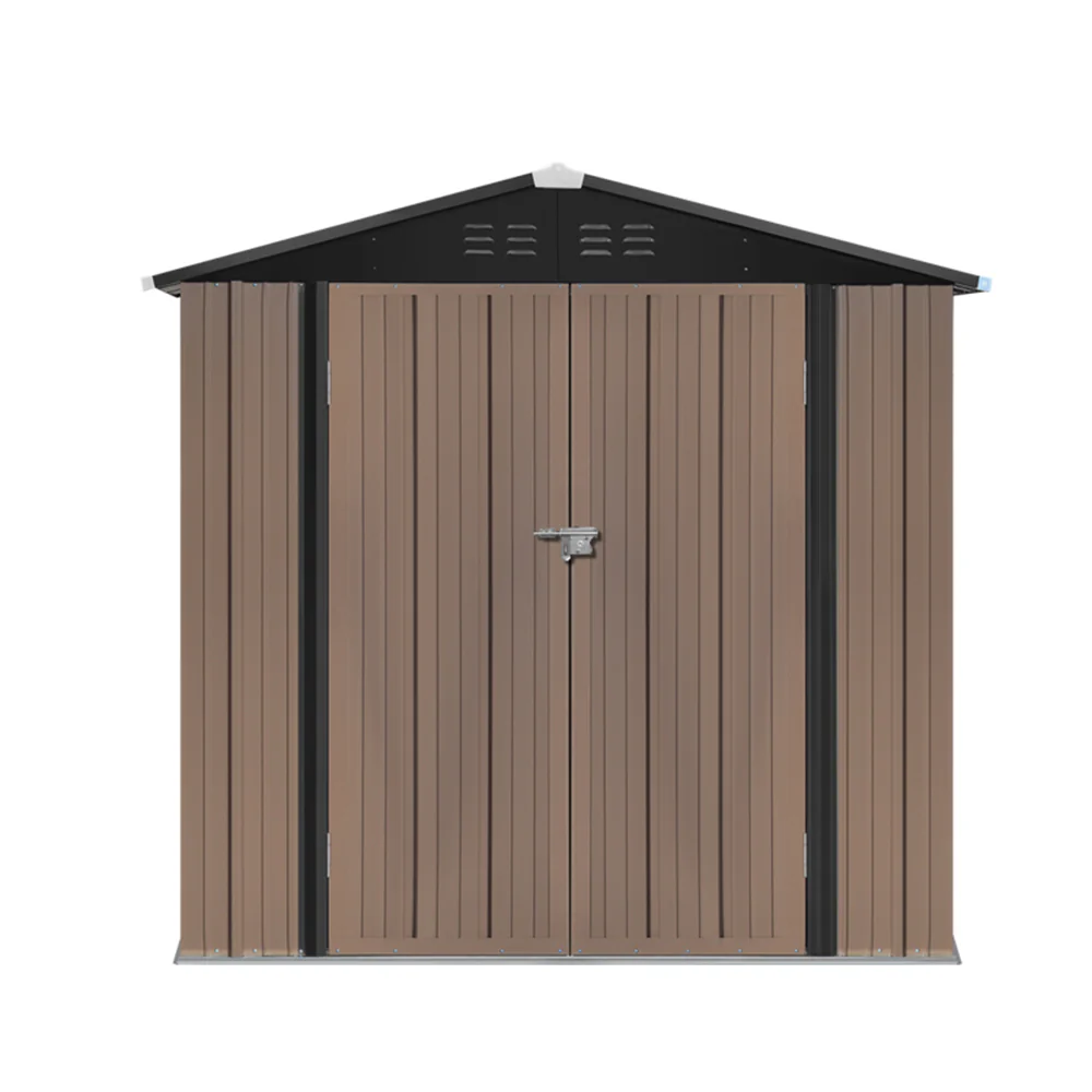 4*6FT / 6*8FT Metal Garden Storage Shed with Lockable Door - Image 5