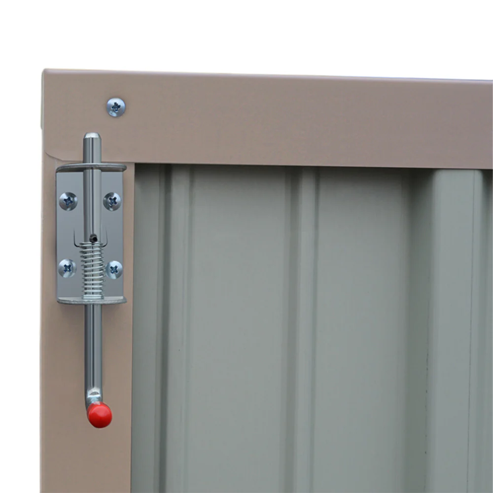 4*6FT / 6*8FT Metal Garden Storage Shed with Lockable Door - Image 6
