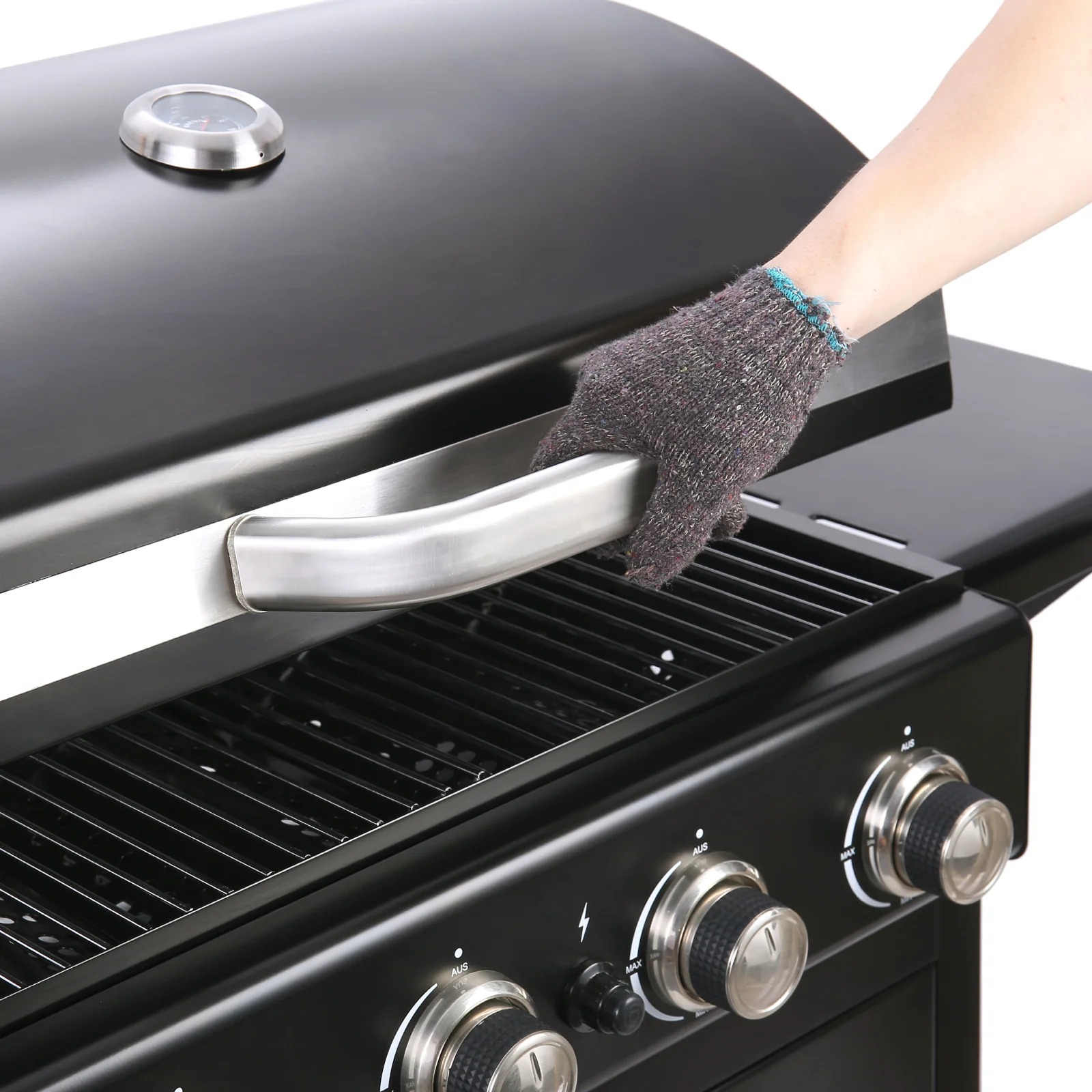 4 Burner Gas BBQ Grill With Cabinet - Image 6