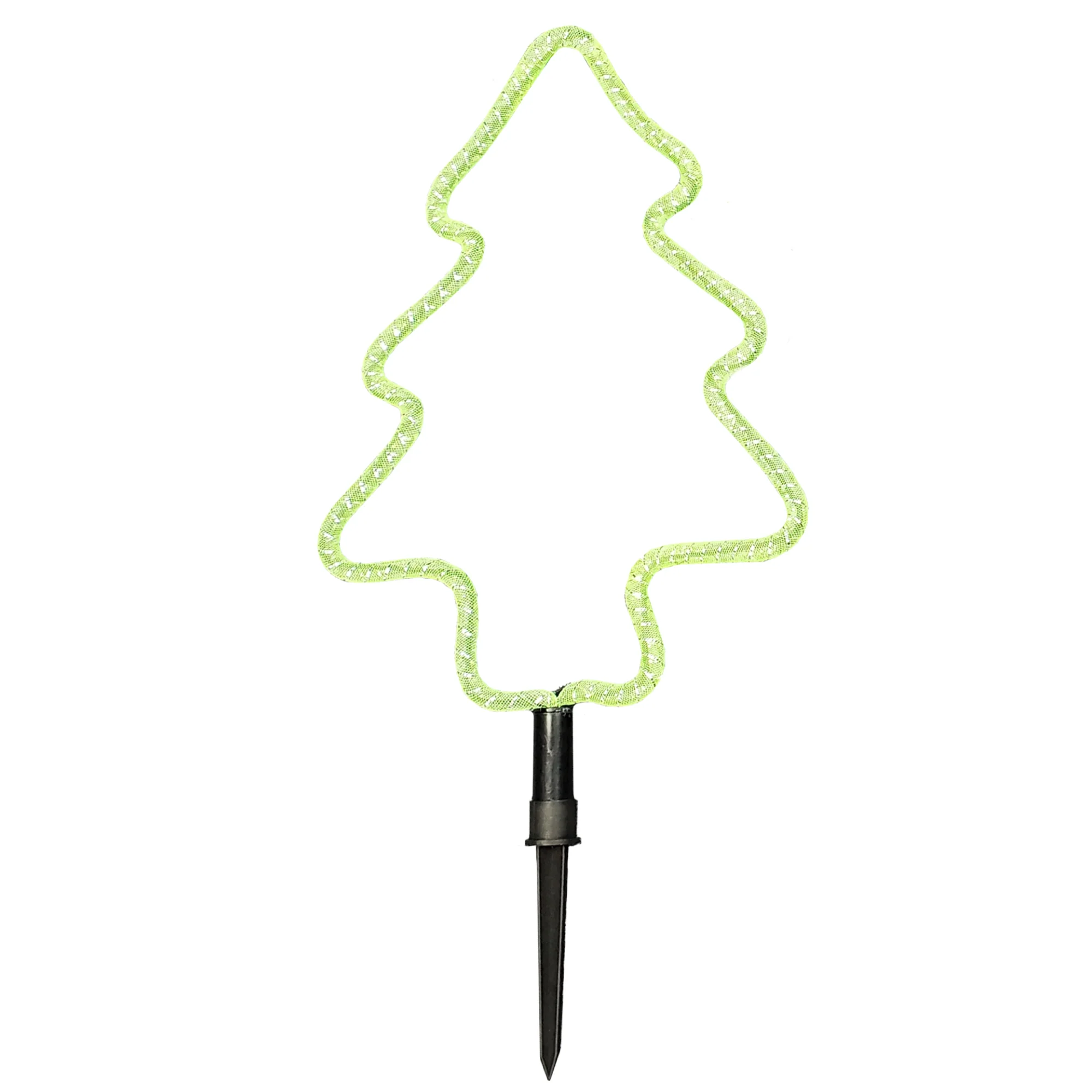 Christmas Sparkle Outdoor Stakes Christmas Tree - 4 Pack Mains Powered - Image 2