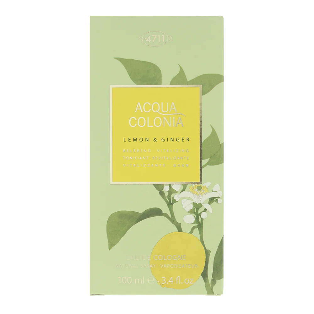 4711 Acqua Colonia Lemon & Ginger Eau de Cologne 100ml - Image 3