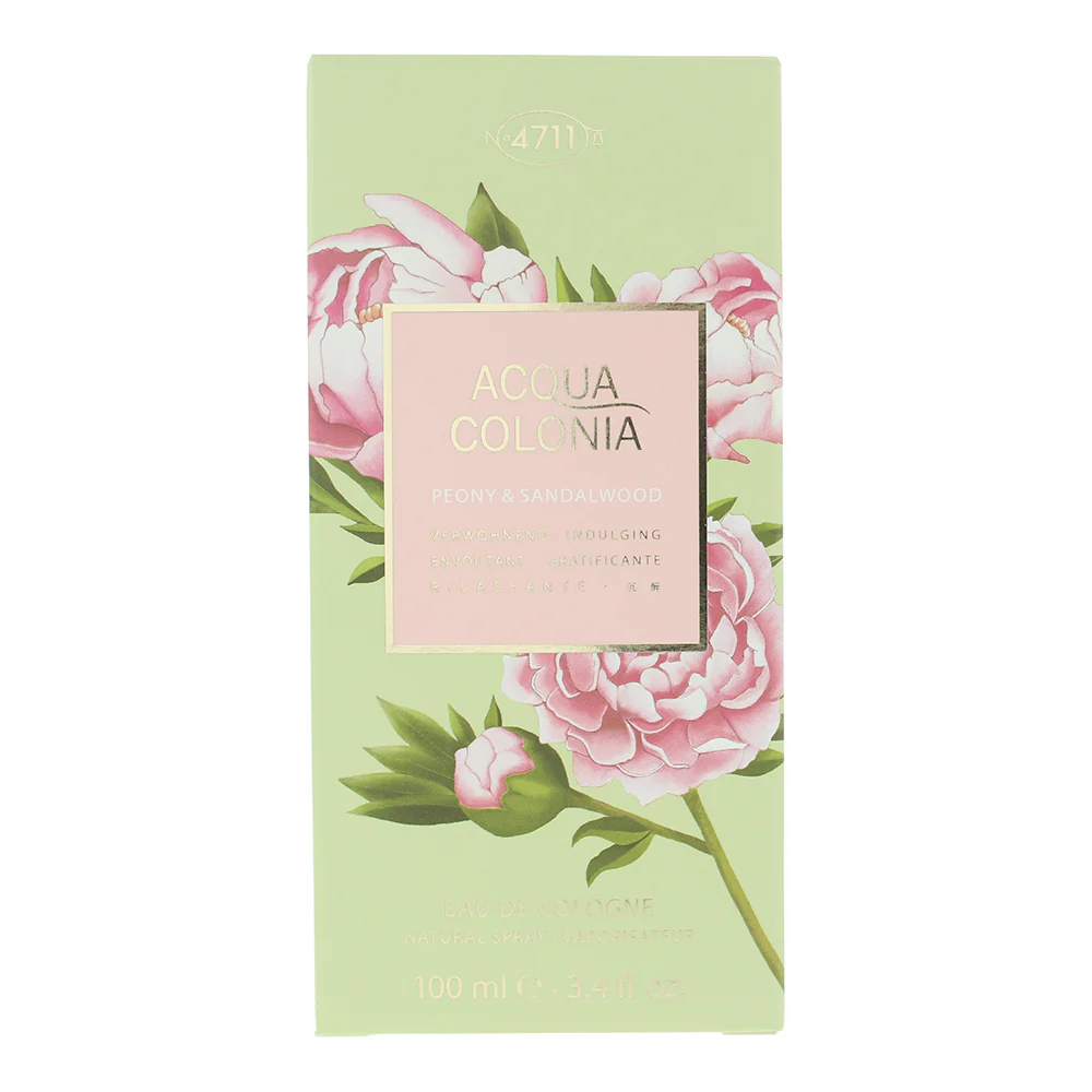 4711 Acqua Colonia Peony & Sandalwood Eau De Cologne 100ml - Image 3