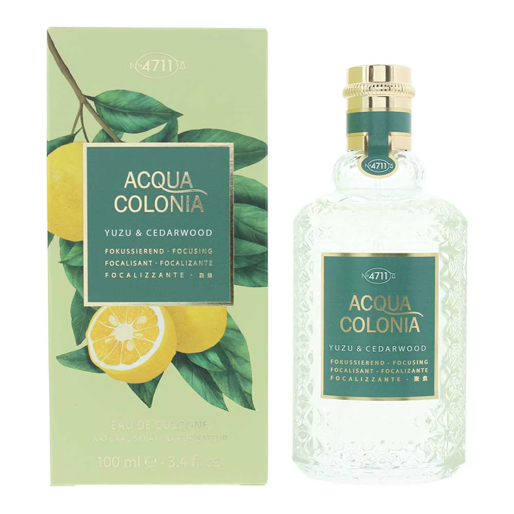 4711 Acqua Colonia Yuzu & Cedarwood Eau De Cologne 100ml