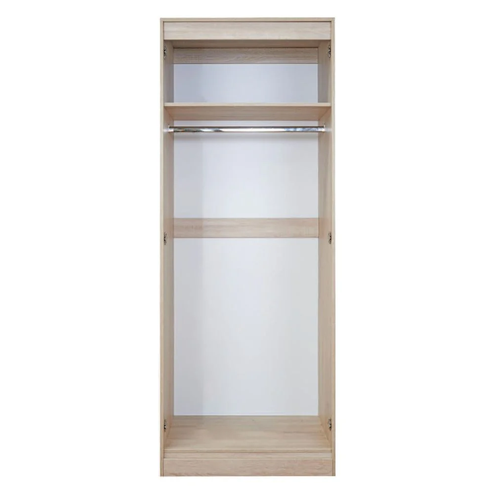 Sofia Ready Assembled Wardrobe with 2 Doors  - Grey Matt - Image 3