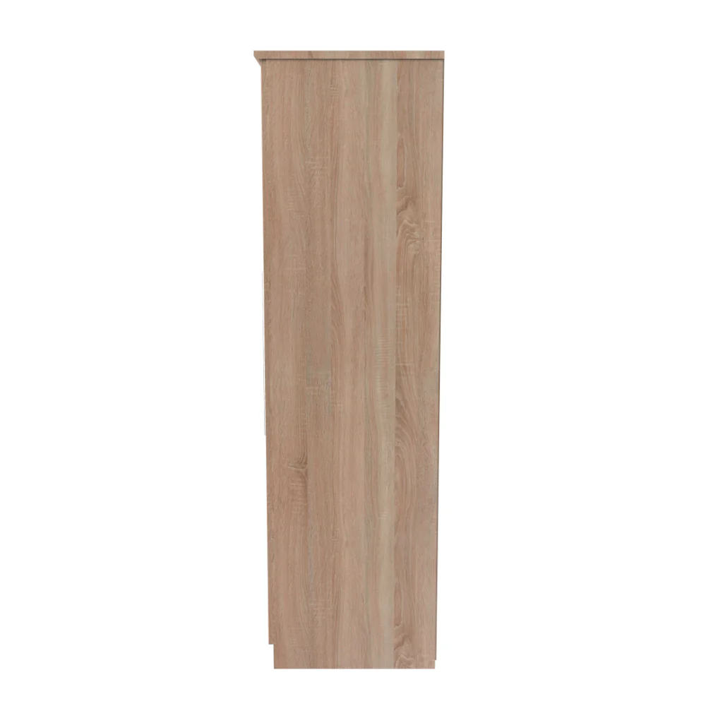 Sofia Ready Assembled Wardrobe with 2 Doors - Bardolino Oak - Image 7