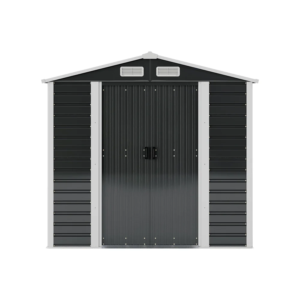 4x7FT Outdoor Metal Garden Storage Shed - Image 4