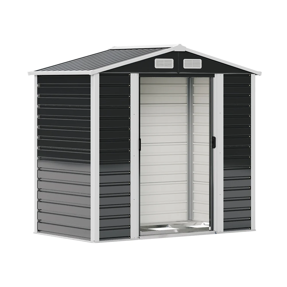 4x7FT Outdoor Metal Garden Storage Shed - Image 5
