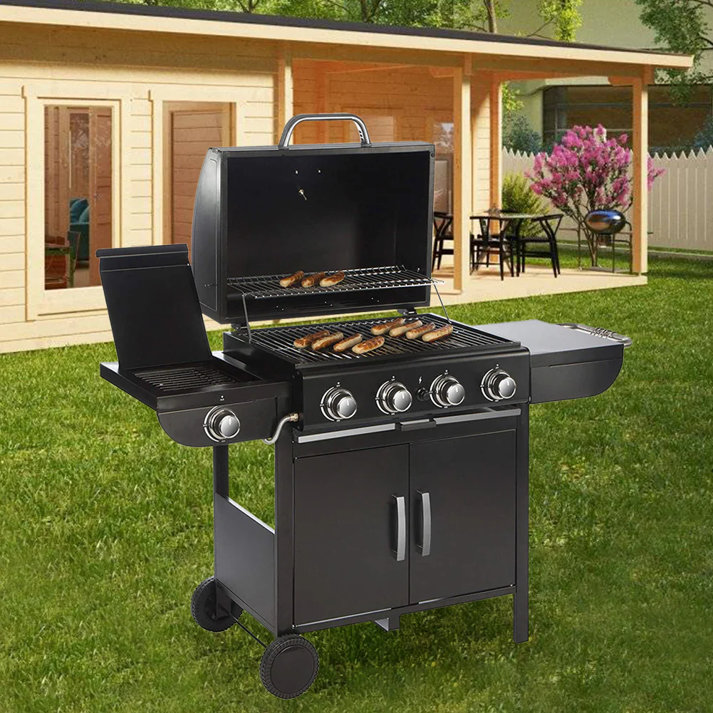 5-Burner Outdoor Gas Burner with Side Burner Gas Gill - Image 2