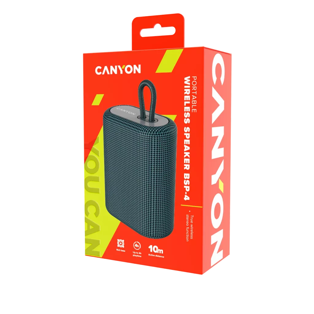 Canyon Portable Wireless Bluetooth Speaker - Dark Grey - Image 4
