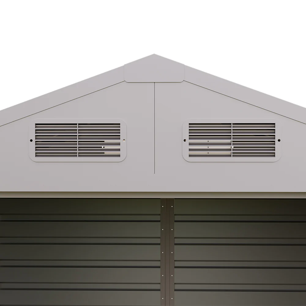 6*4FT/6*8FT Metal Apex Roof Garden Tool Storage Shed - Image 8