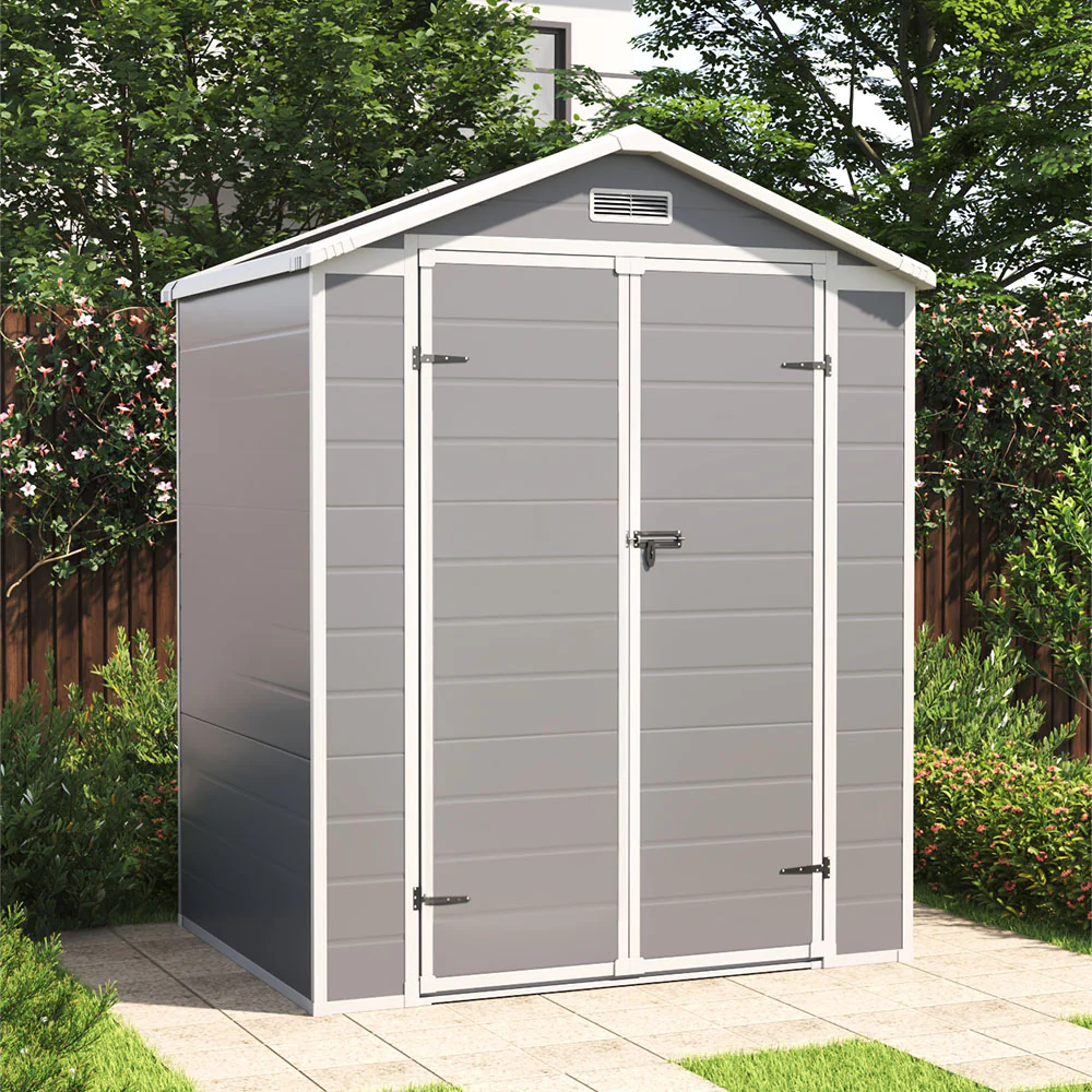 6*4FT Outdoor Plastic Garden Storage Shed - Image 3