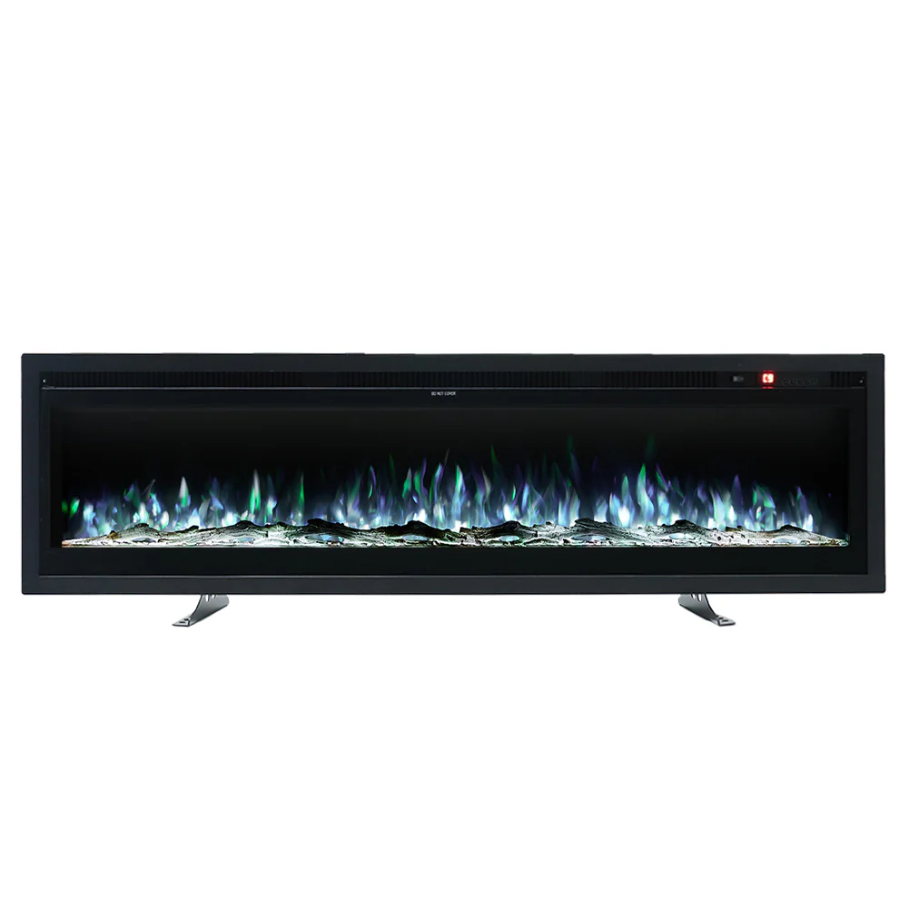 60 Inch Electric Fireplace With Remote 12 Flame Colours 1500W - Image 2