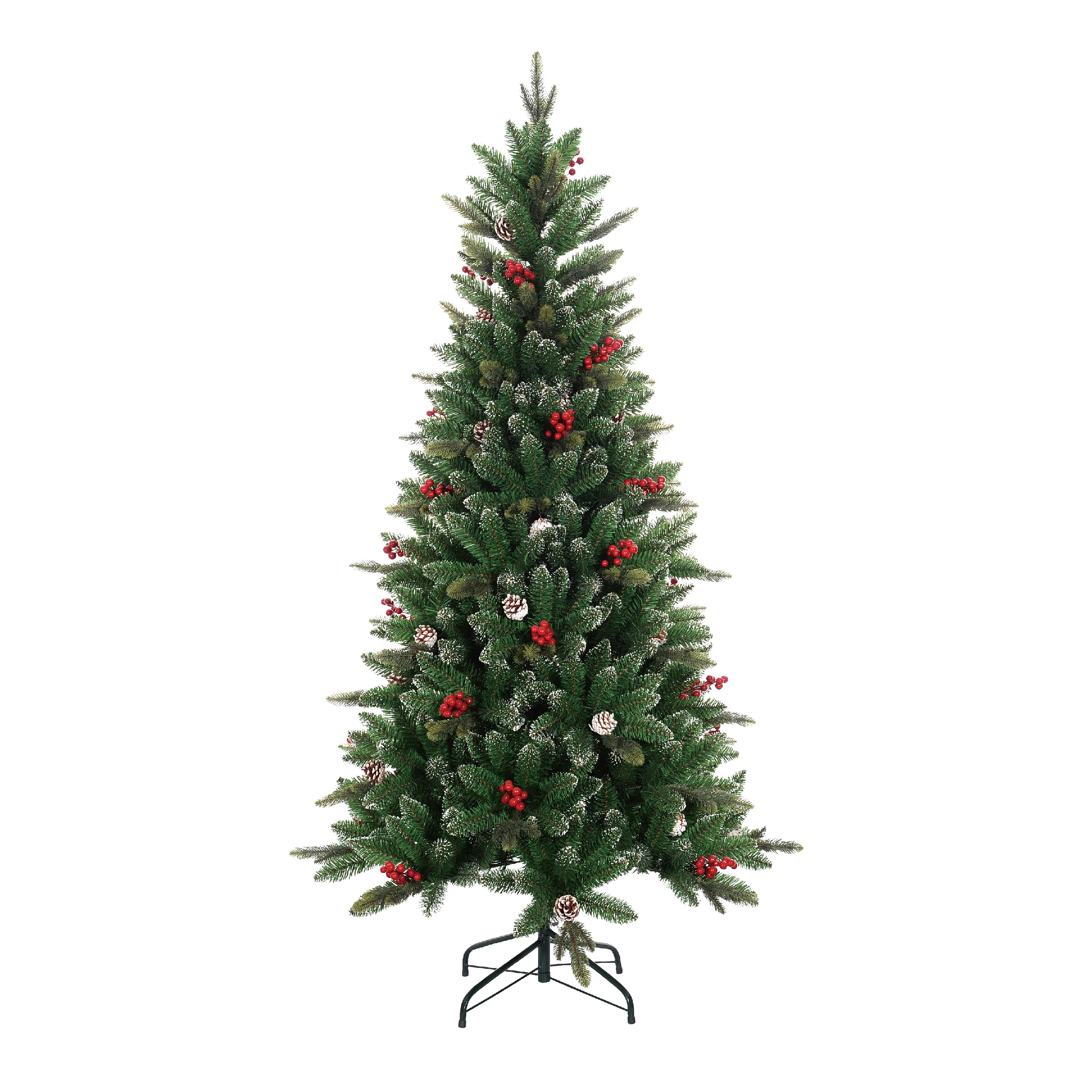 Christmas Sparkle Artificial Christmas Tree with Pinecones & Berries 6ft 1.8m