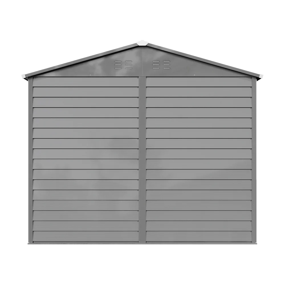 8*6FT Metal Apex Roof Garden Storage Shed - Image 6