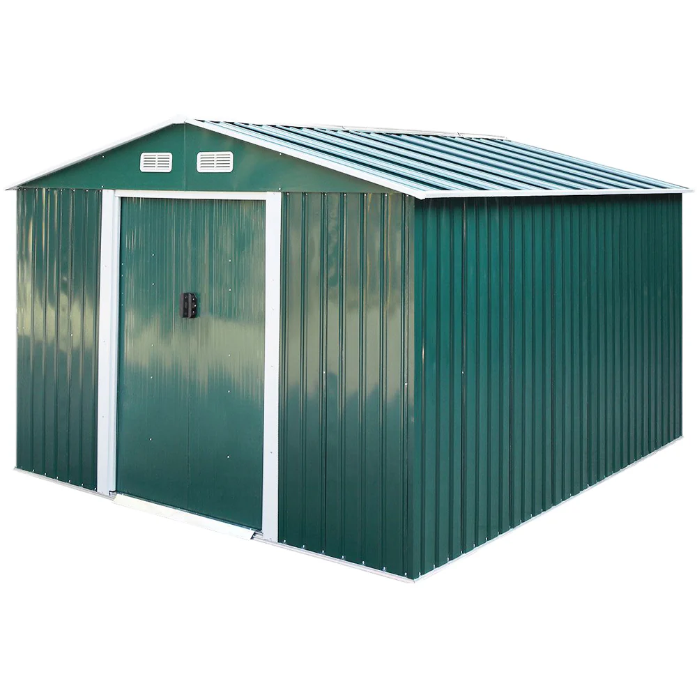 8*8FT/10*8FT Metal Garden Storage Shed with Sliding Door - Image 4