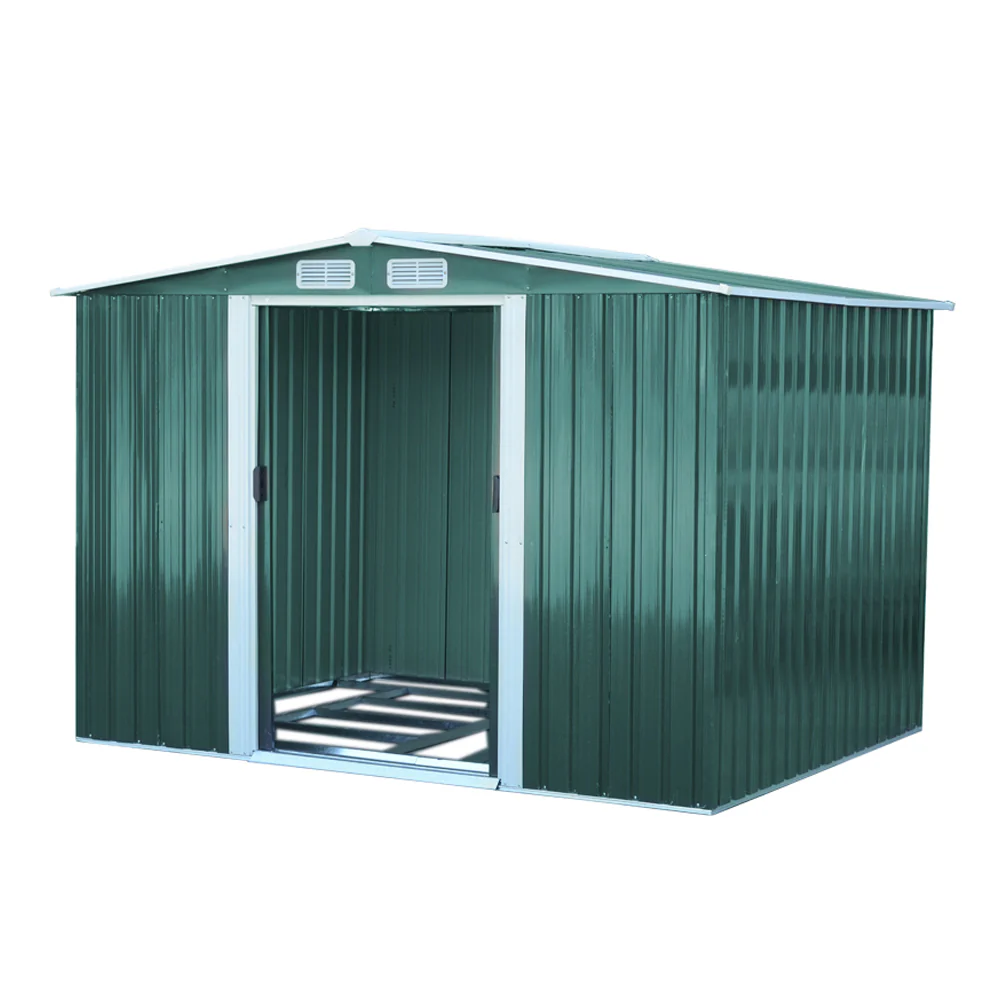 8*8FT/10*8FT Metal Garden Storage Shed with Sliding Door - Image 6