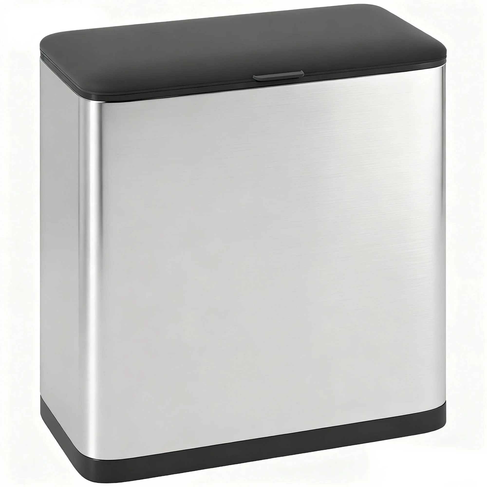 8L Hanging Kitchen Bin, Rubbish Bin W/ Stay-Open Lid For Under Sink