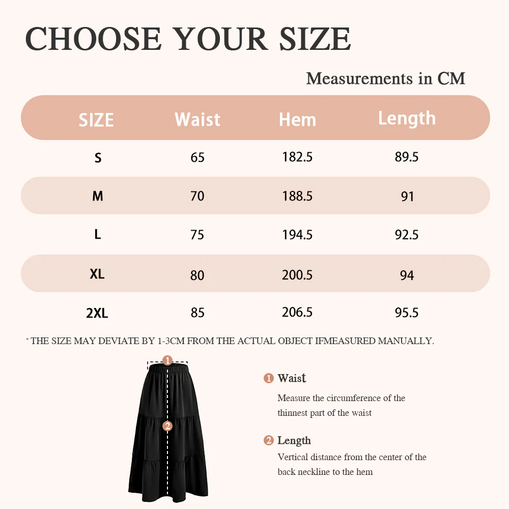 A-line Swing Pleated Midi Skirt - Black - Image 6