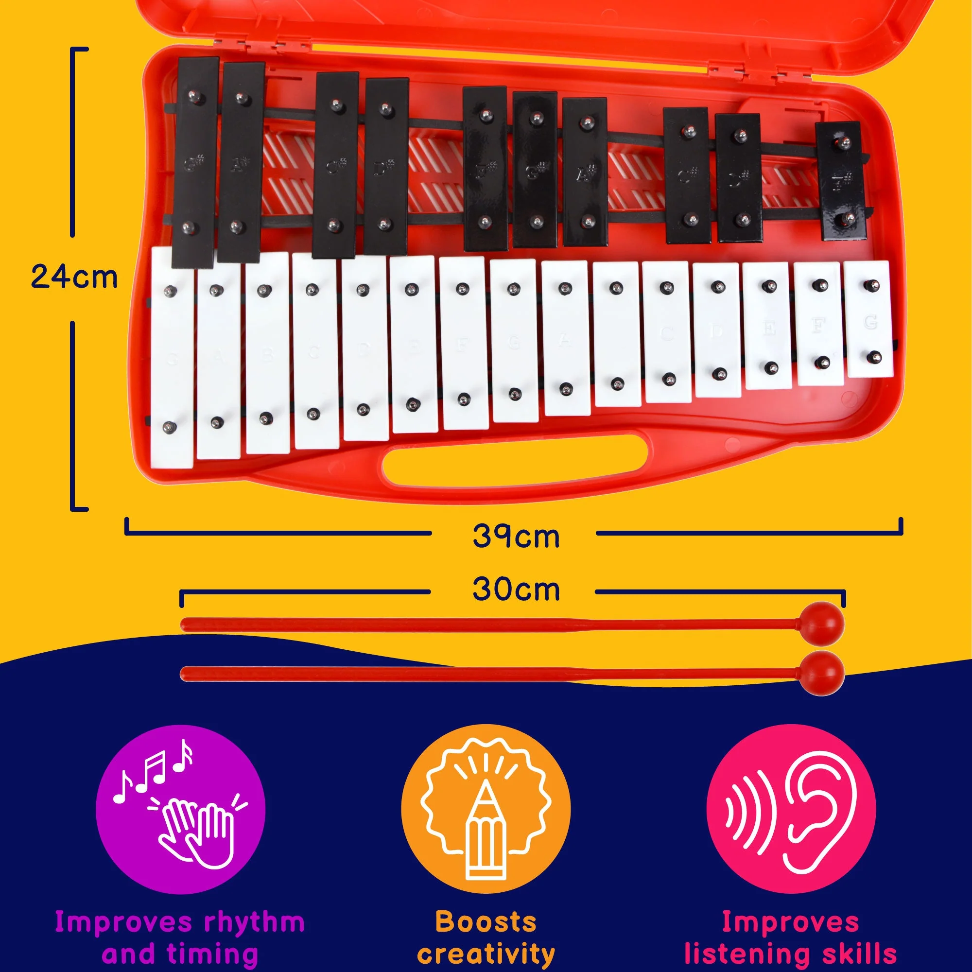 A-Star 25 Note Chromatic Glockenspiel - Image 2