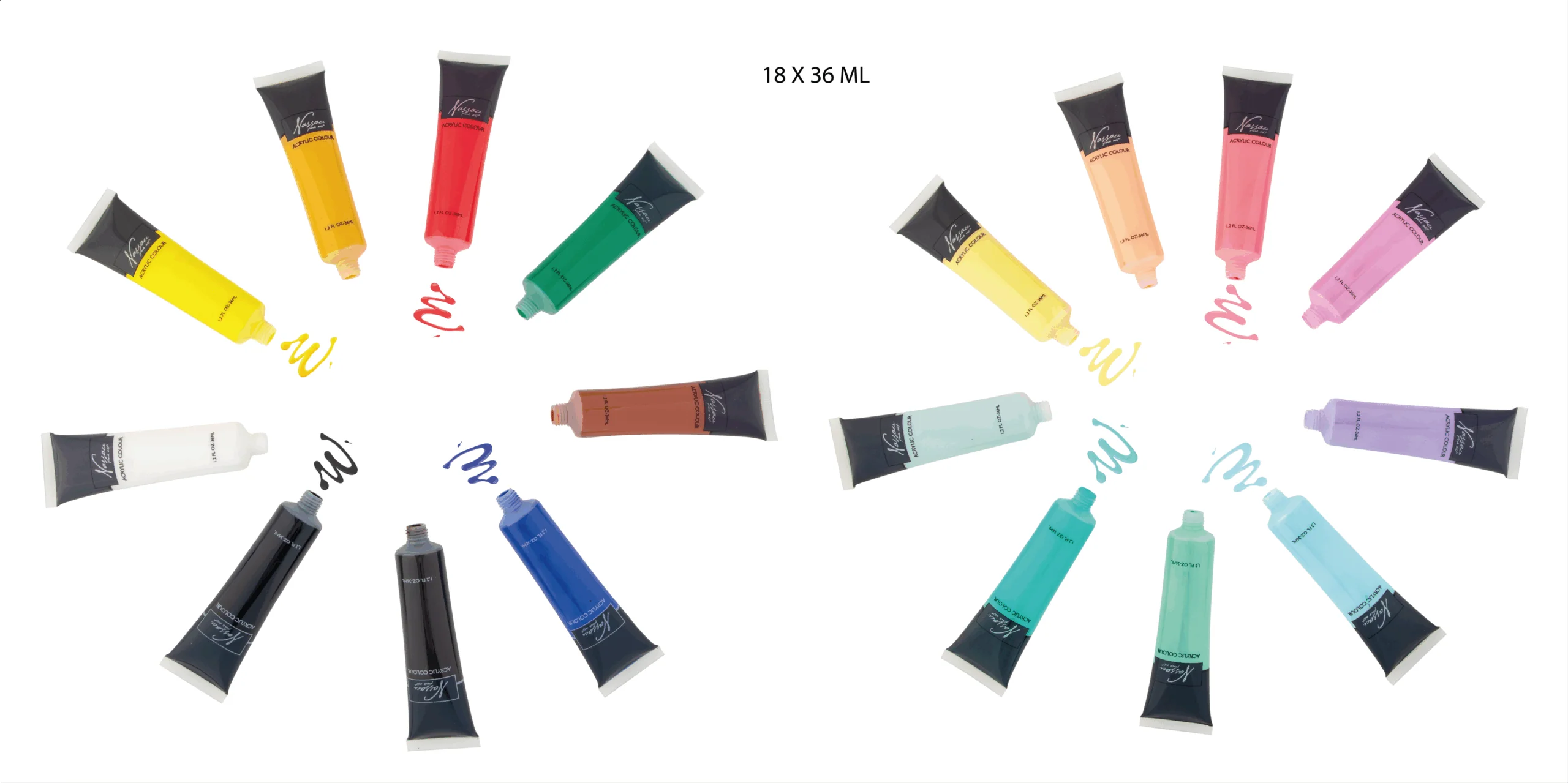 Acrylic Paint, 18 X 36ml - Image 6