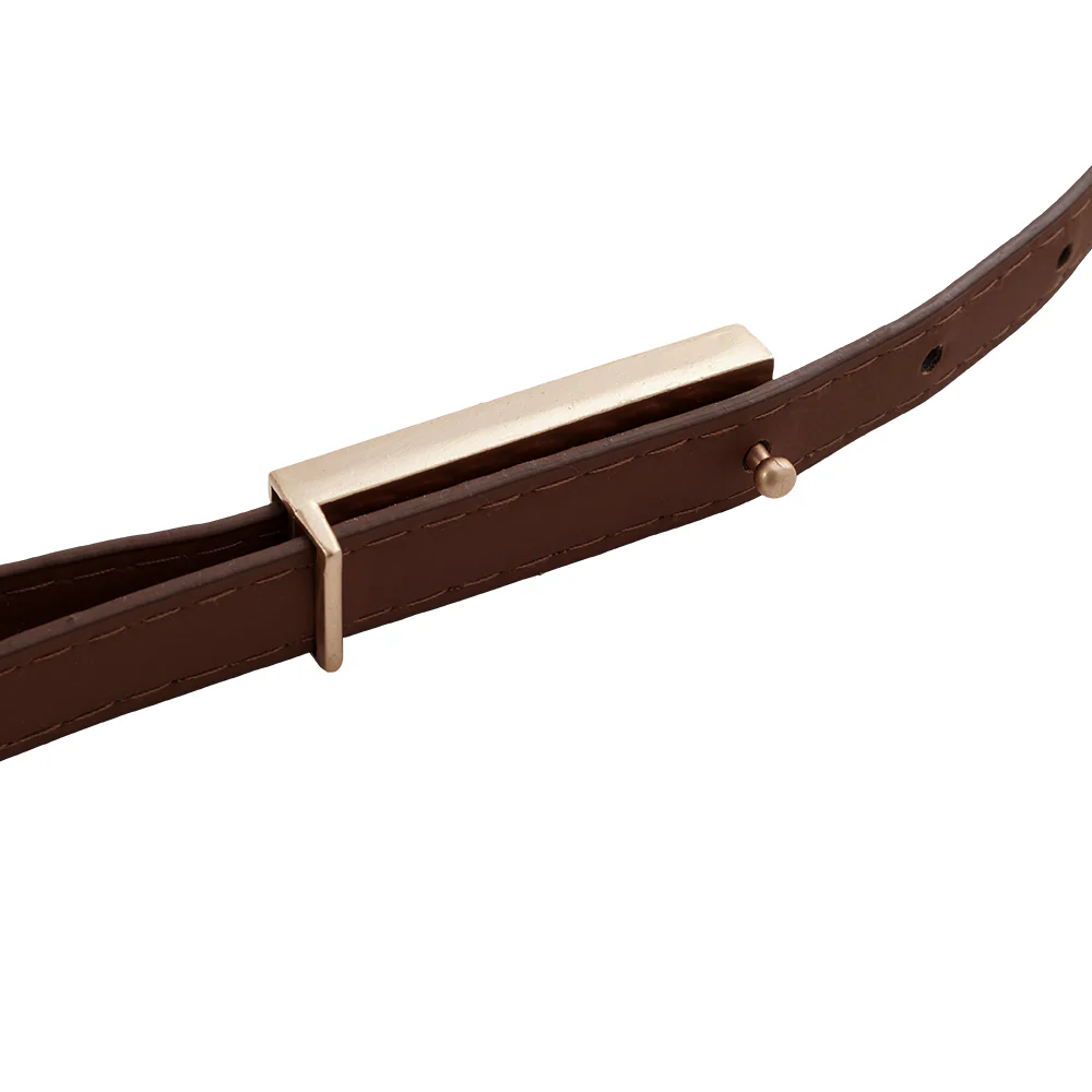 Adjustable Skinny PU Leather Belt - Image 7