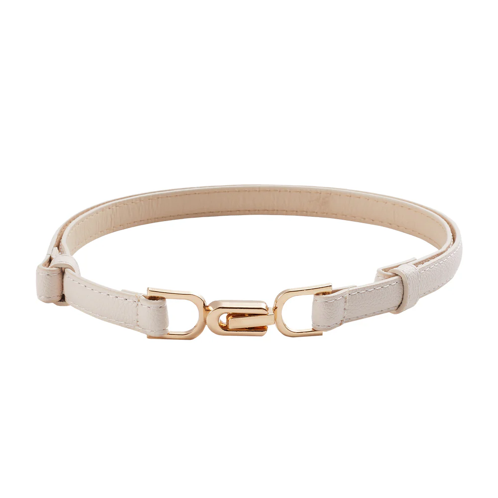Adjustable Skinny PU Leather Belt