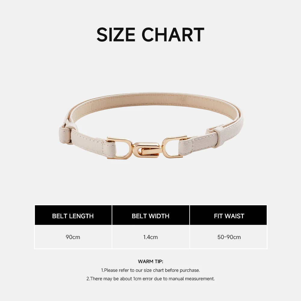 Adjustable Skinny PU Leather Belt - Image 8