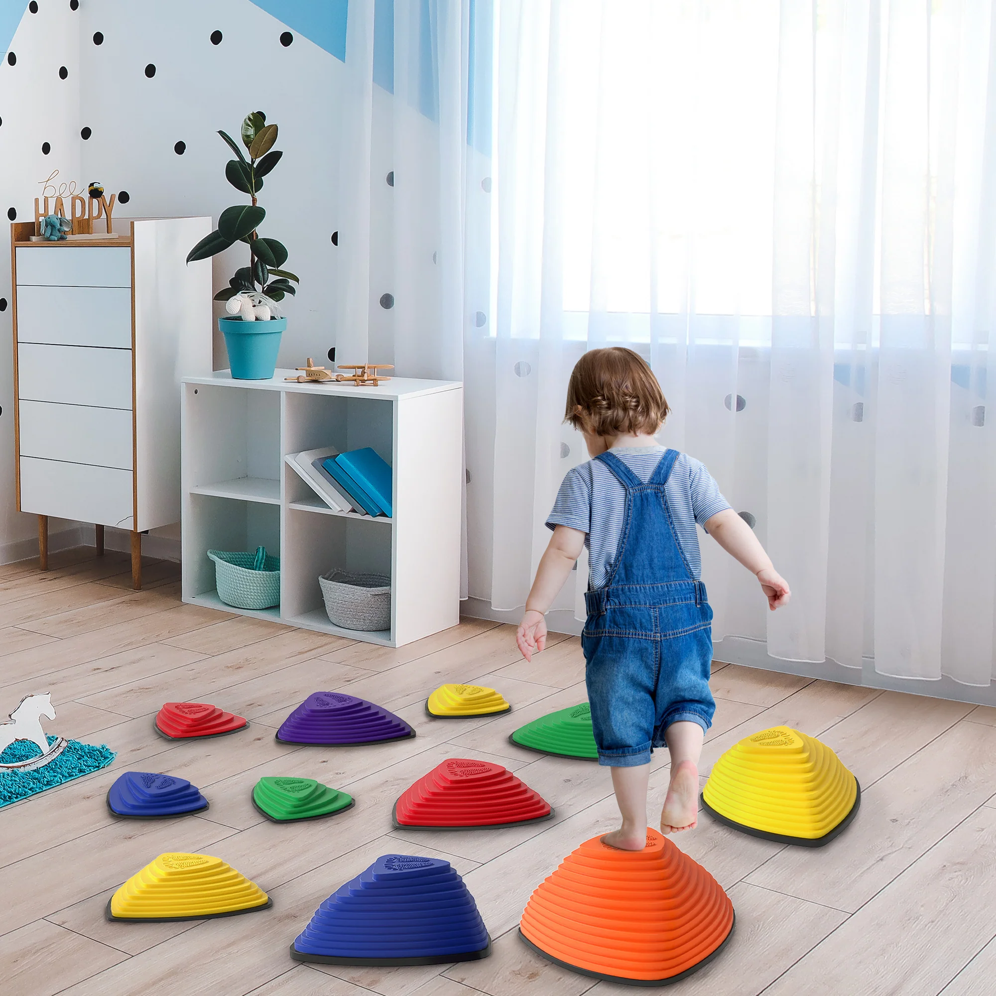 AIYAPLAY 11 Pieces Stepping Stones For Balance And Motor Skills - Image 2